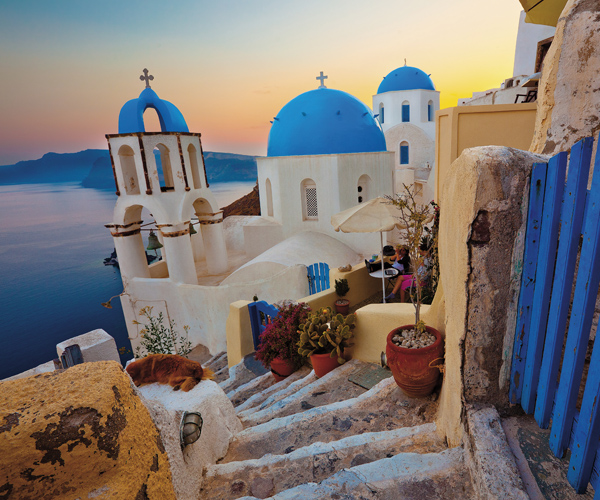 Atenas y Santorini